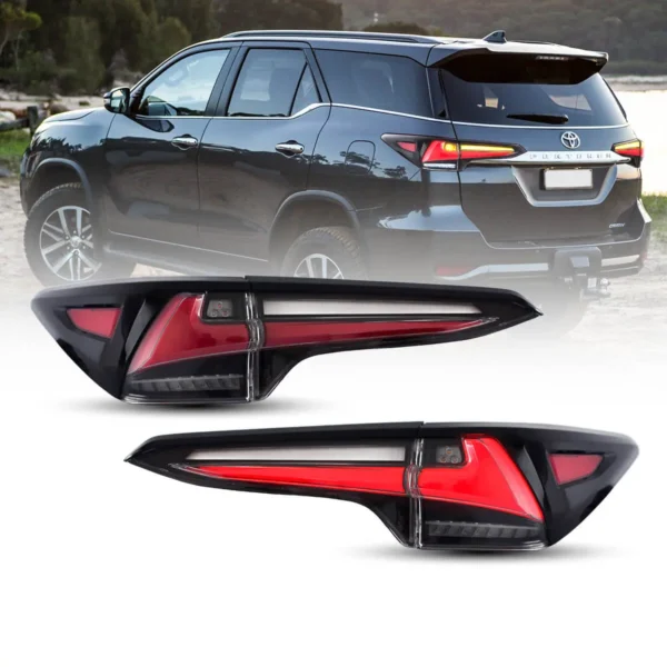 15-20 Toyota Fortuner 2th Gen (GUN165) Pre-Facelift LED Tail Lights With Sequential Turn Signal