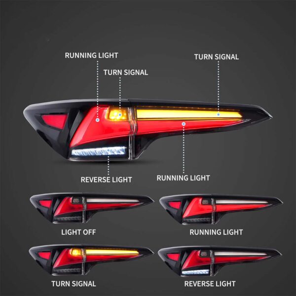 15-20 Toyota Fortuner 2th Gen (GUN165) Pre-Facelift LED Tail Lights With Sequential Turn Signal - Image 2